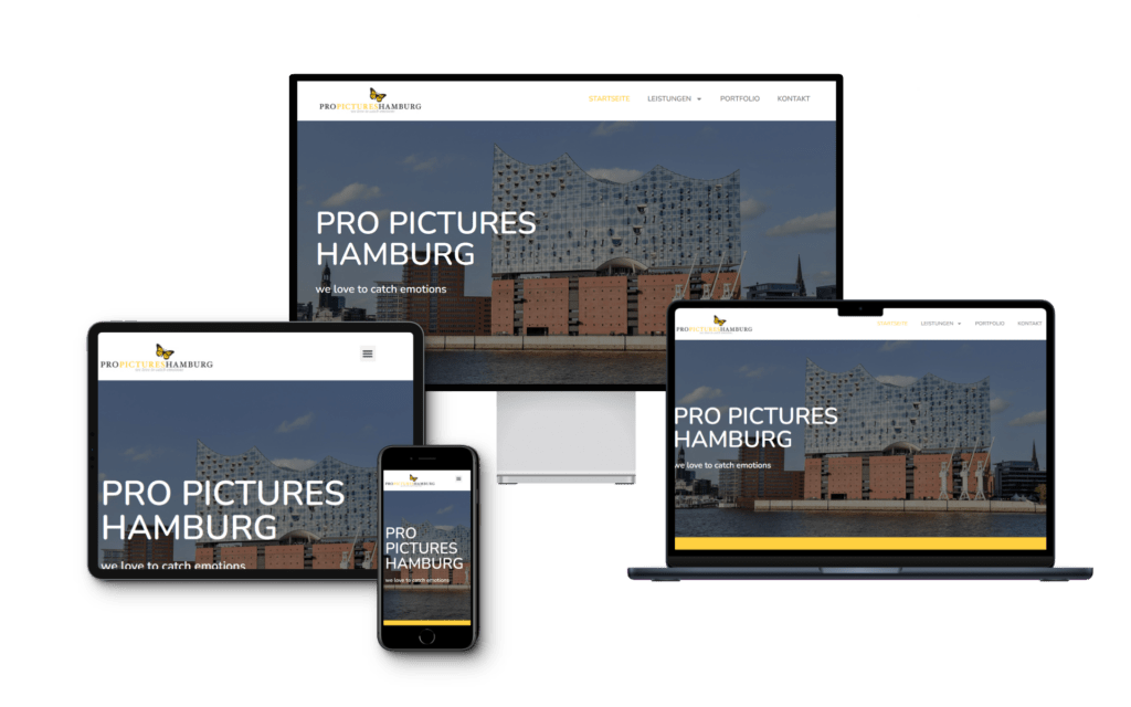 Referenz Pro Pictures Hamburg Portfolio Webdesign Agentur