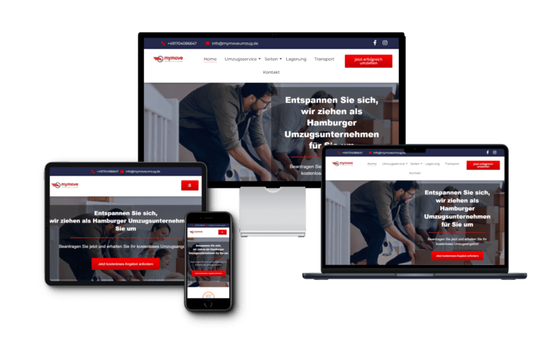 Günstige Webdesign Agentur für Umzugsunternehmen in Deutschland, Österreich und Schweiz
